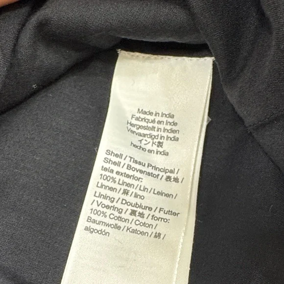 J. Crew Linen Smocked Waist Mini Skirt Bundle XXL Plus Size Black, White & Linen - Picture 6 of 16